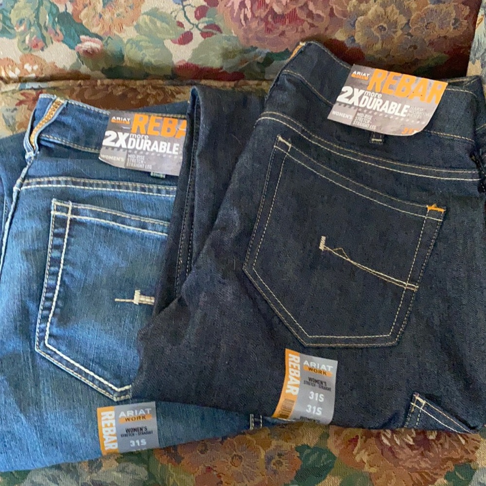 2 pair of Ariat women’s work pants.